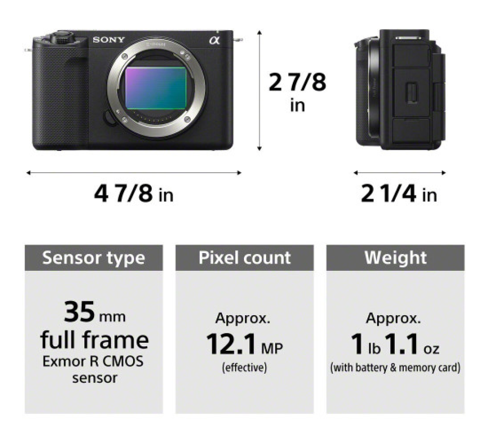 Sony ZV-E1 (Black, Body Only) - Hàng chính hãng